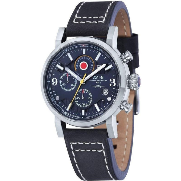 AVI 8 Hawker Hurricane Men s Leather Watch AV 4041 03 GDL