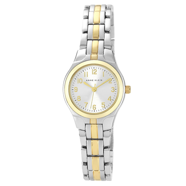 Anne Klein Two-Tone Band Silver Dial Women's Watch - 105491SVTT