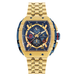 Giorgio Milano Gold Steel Blue Dial Men's Chronograph Watch - 233SGBL04M