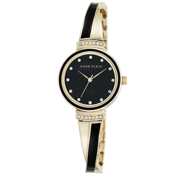 Anne Klein Swarovski Crystal Accents Bangle Women's Watch - AK2216BKGB