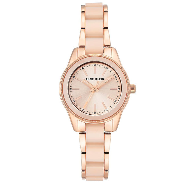 Anne Klein Elegant Rose Gold Steel with Pink Plastic Band Women's Watch - AK3212LPRG