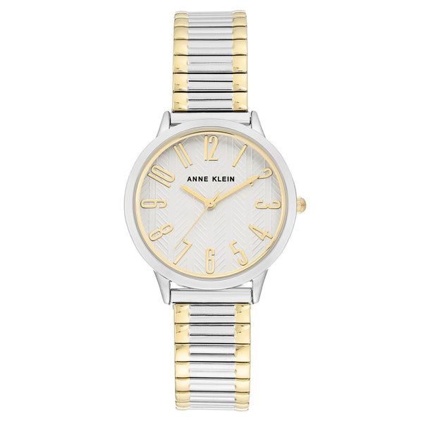 Anne Klein Two-Tone Stainless Steel White Dial Women's Watch - AK3685SVTT