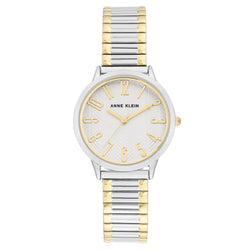 Anne Klein Two-Tone Stainless Steel White Dial Women's Watch - AK3685SVTT