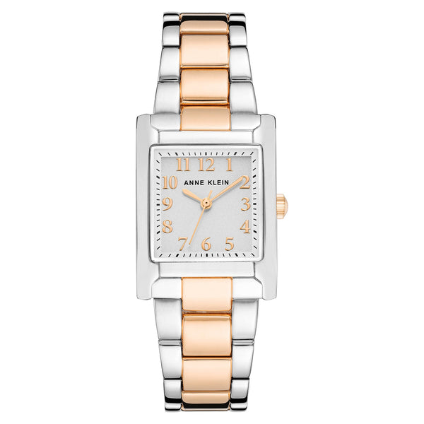 Anne Klein Two-Tone Band White Dial Women's Watch - AK3955SVRT