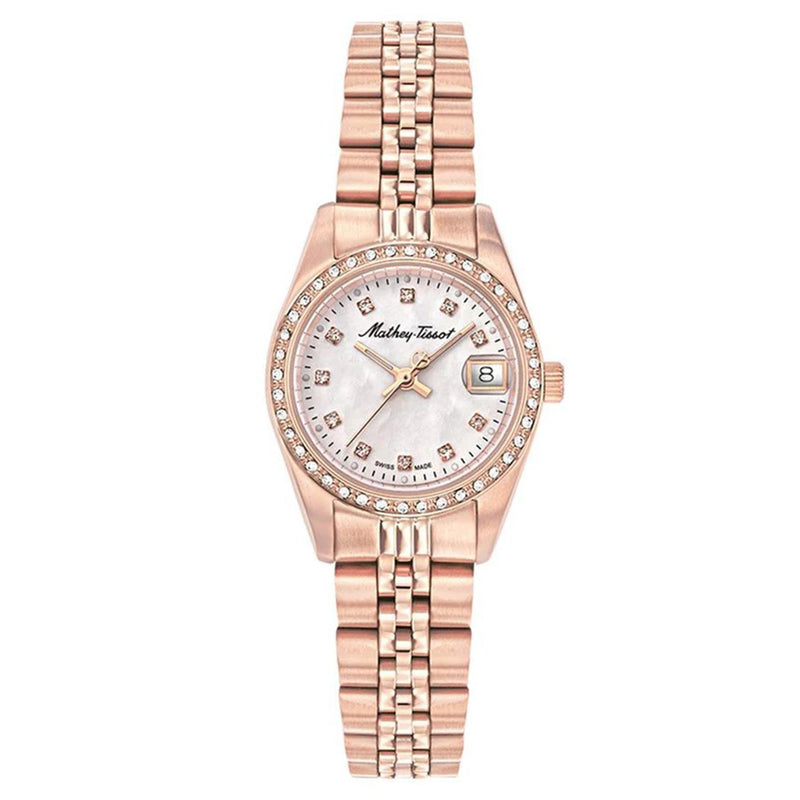 Mathey-Tissot Mathy IV 26 mm Rose Gold Stainless Steel Swiss Made Women's Watch - D709RQI