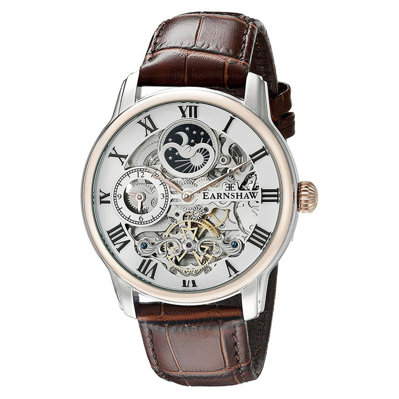 Earnshaw Longitude Leather Automatic Mens Watch - ES-8006-03