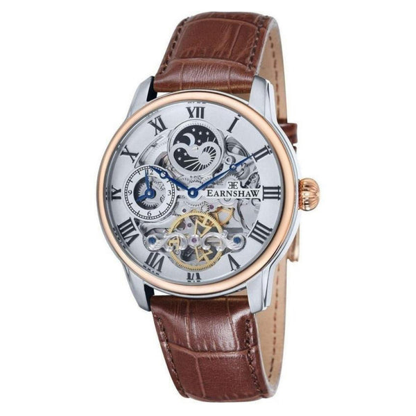 Earnshaw Longitude Automatic Leather Mens Watch - ES-8006-08