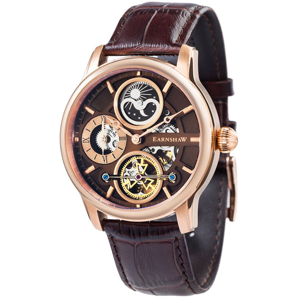 Earnshaw Longitude Hemisphere Sun & Moon Automatic Men's Watch - ES-8087-04