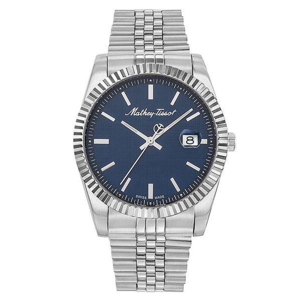 Mathey-Tissot Mathy III Stainless Steel Blue Dial Men's Watch - H810ABU