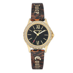 Juicy Couture Gold Steel with Swarovski Crytals Ladies Watch - JC1068BKBN