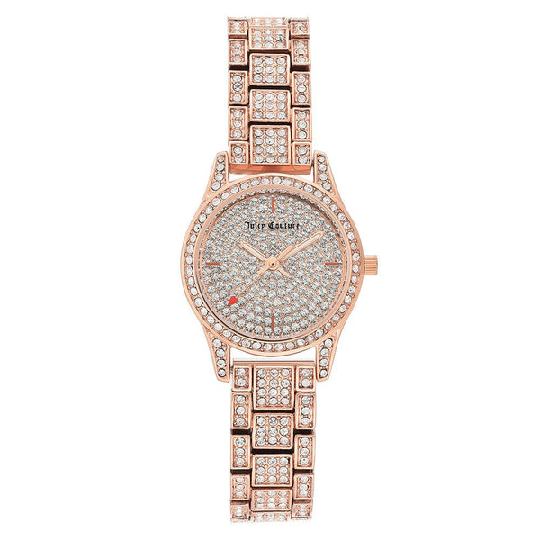 Juicy Couture Rose Gold Steel with Swarovski Crystals Ladies Watch - JC1180PVRG