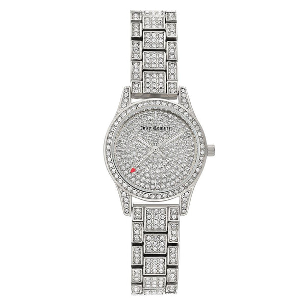 Juicy Couture Silver Steel with Swarovski Crystals Ladies Watch - JC1181PVSV