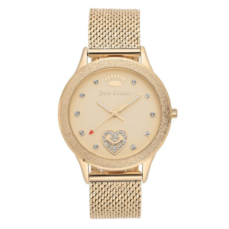 Juicy Couture Gold Mesh Ladies Watch - JC1210CHGB