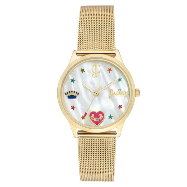 Juicy Couture Gold Mesh Ladies Watch - JC1024MPGB