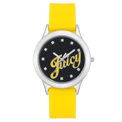 Juicy Couture Yellow Silicone Band Women's Watch - JC1037BKYL