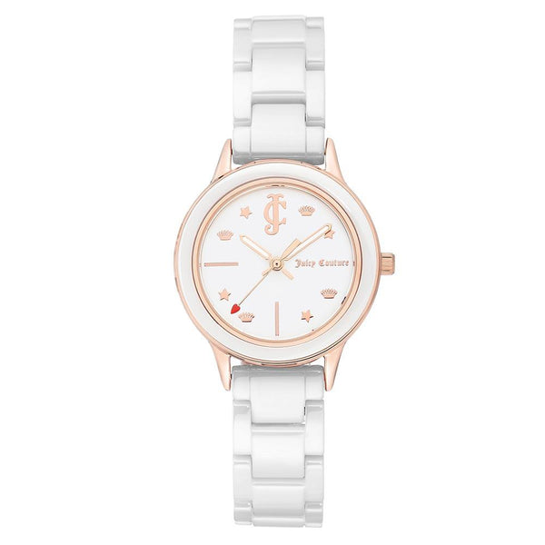 Juicy Couture White Ceramic Women's Watch - JC1046WTRG