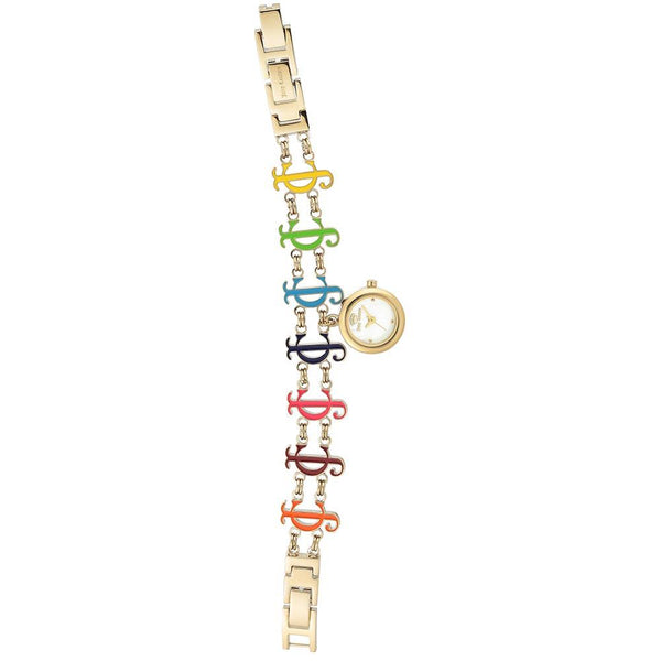 Juicy Couture Multi-Colour Chain Bracelet White Mother of Pearl Women's Watch - JC1152GPCH