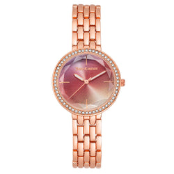 Juicy Couture Rose Gold Band Pink Degrade Dial Women's Watch - JC1208PKRG