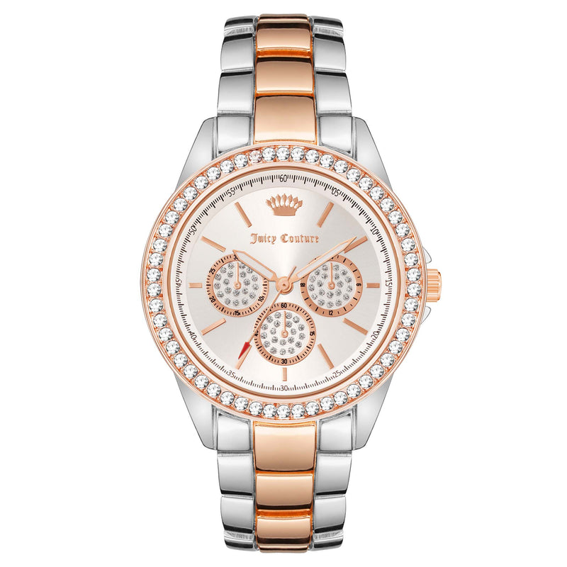 Juicy Couture Two-Tone Band Silver Dial Women's Watch - JC1285SVRT