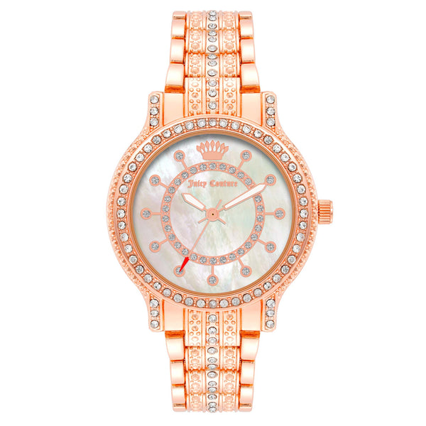 Juicy Couture Rose Gold Band White Dial Women's Watch - JC1316WTRG