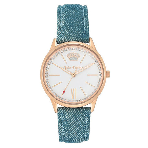 Juicy Couture Light Blue Denim Band Women's Watch - JC1318RGDM