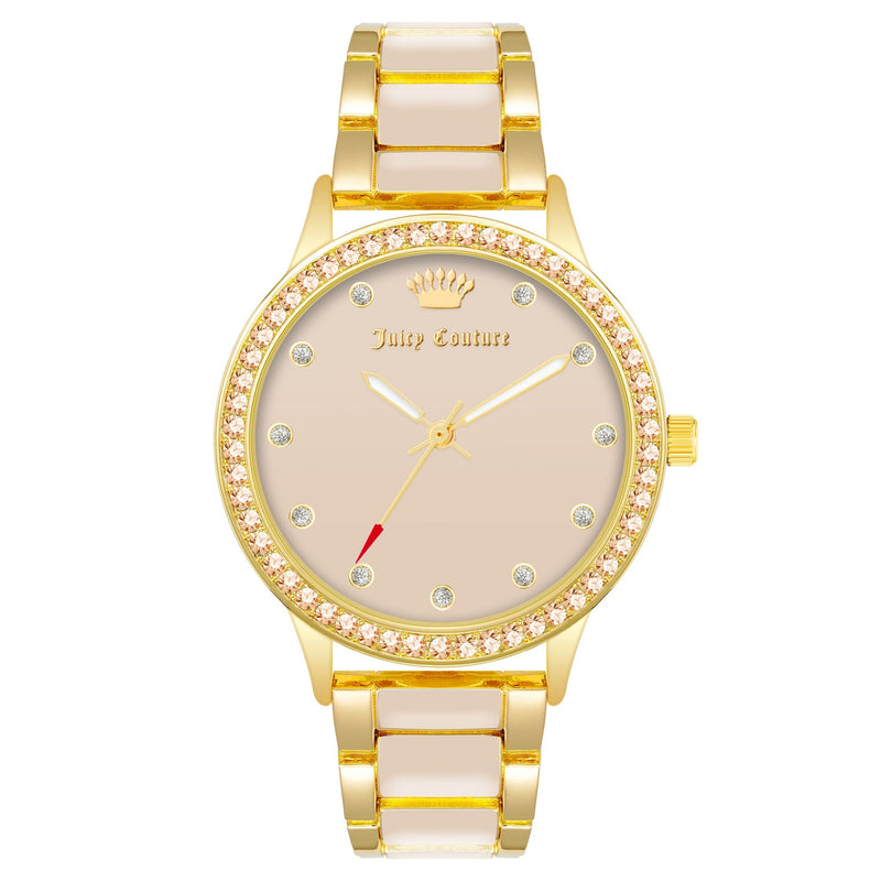 Juicy Couture Two-Tone Band Blush Dial Women's Watch - JC1348GPBH