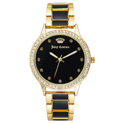 Juicy Couture Gold with Black Band Women's Watch - JC1348GPBK