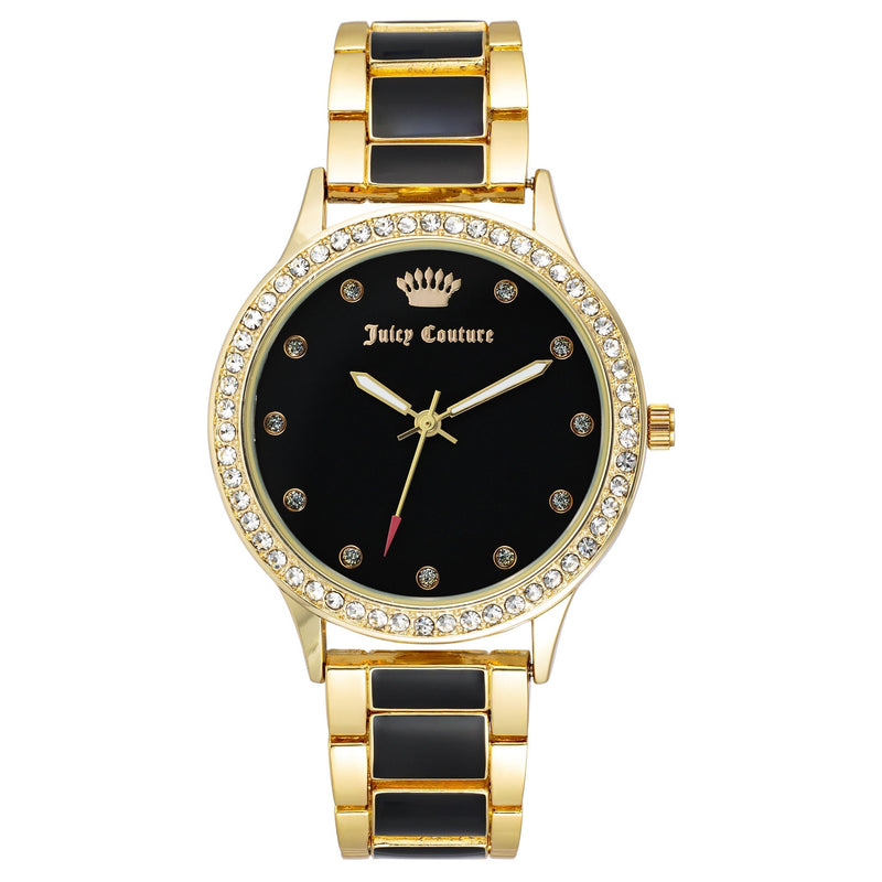 Juicy Couture Gold with Black Band Women's Watch - JC1348GPBK