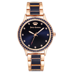 Juicy Couture Rose Gold with Navy Band Women's Watch - JC1348RGNV