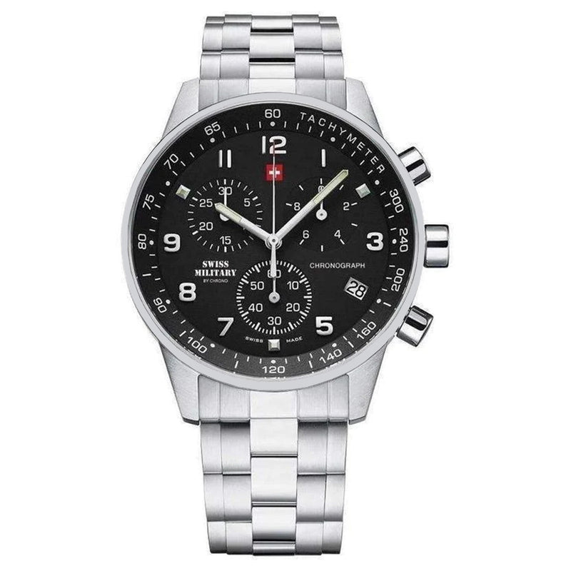 Swiss Military Chronograph Stainless Steel Men s Watch SM34012.01 GDL Accessories