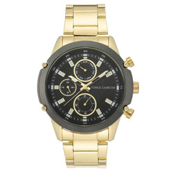 Vince Camuto Elegant Gold Steel Men's  Watch - VC1135BKGP