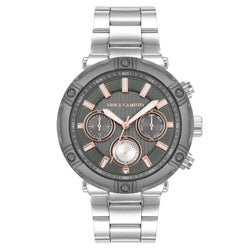 Vince Camuto Silver Steel Grey Dial Multi-function Men's Watch - VC1137GYTT