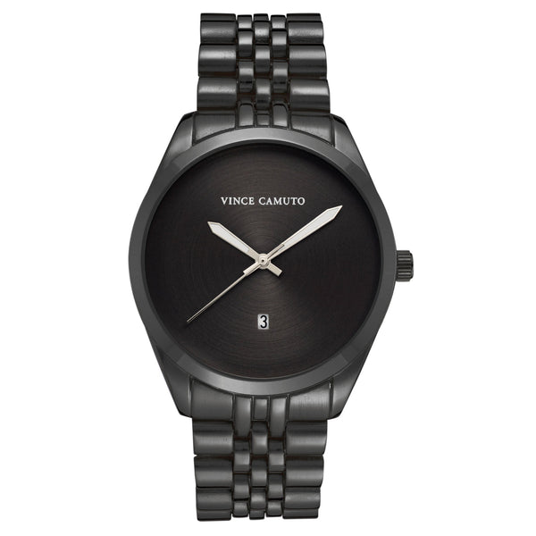 Vince Camuto Gunmetal Black Dial Men's Watch - VC8040BKDG