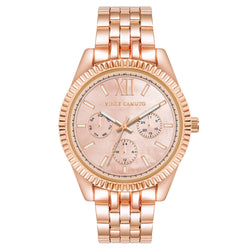 Vince Camuto Rosegold Steel Bluch MOP Dial Women's Watch - VC9006BMRG