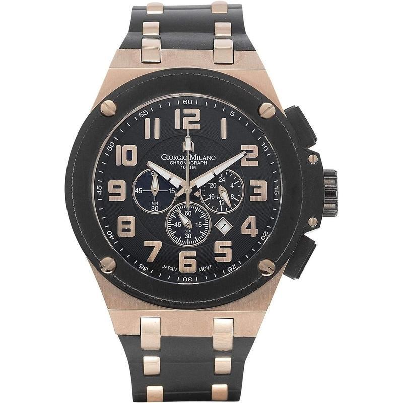 Giorgio Milano Chronograph Rubber Mens Watch - 928rgbk0313